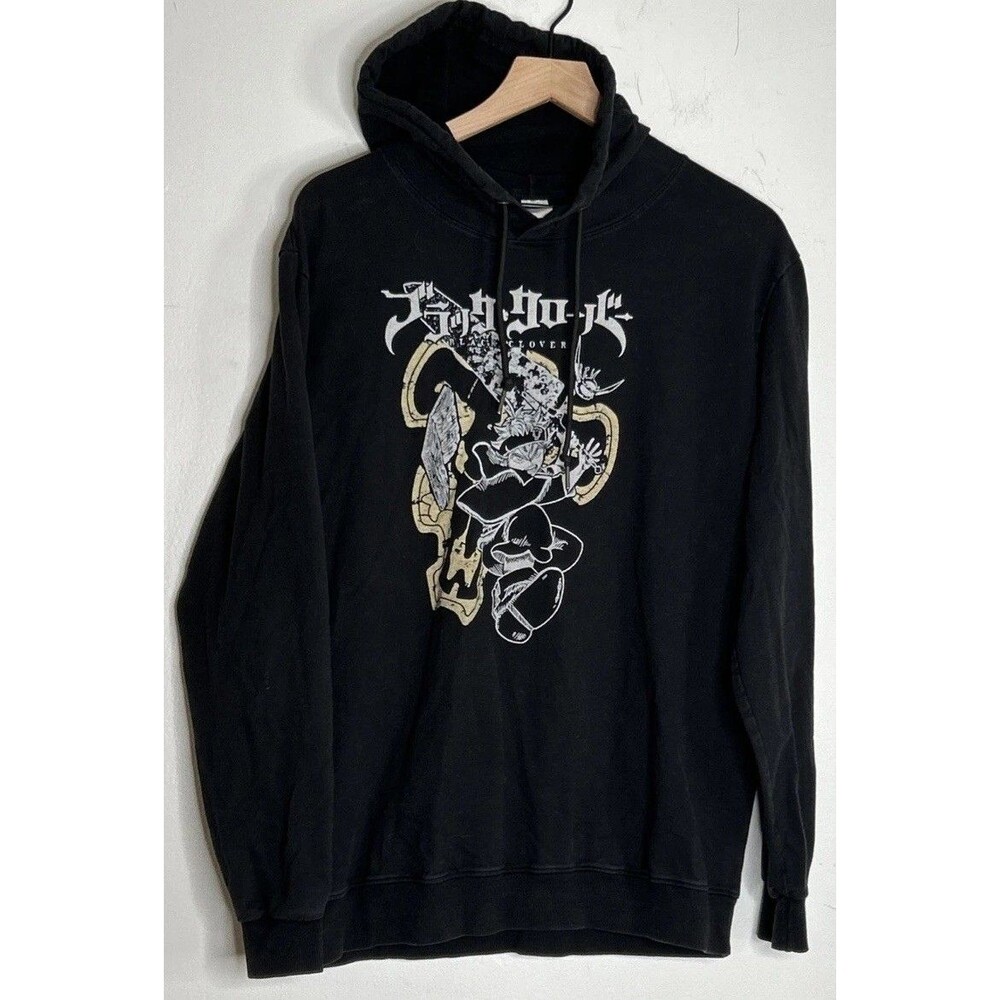 Anime Black Clover Asta Black Hoodie Size Unknown 23 Chest X 26 Length